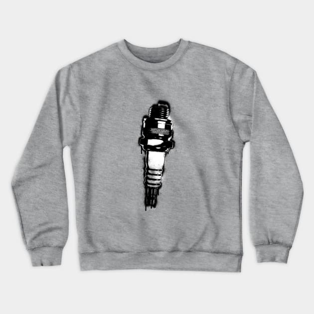 Sparkplug Graffiti Crewneck Sweatshirt by DreamStatic